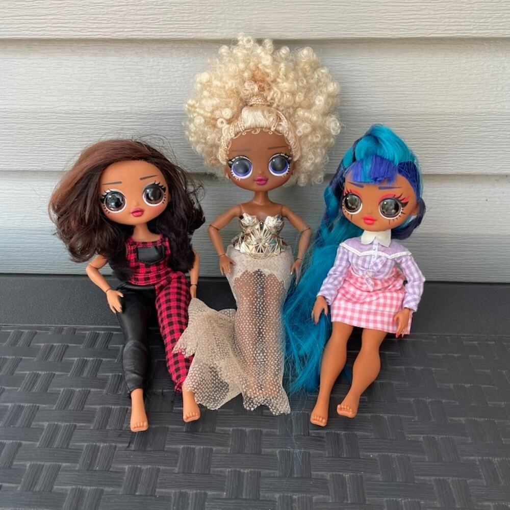 LOL Surprise Dolls Set of 3 - Chill Camp Cutie, NYE Queen Winter, and Punk Grrrl